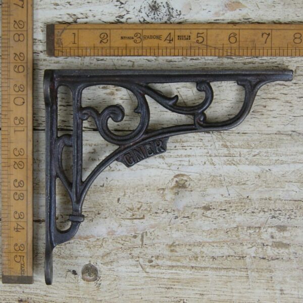 Shelf Bracket GNER Cast Antique Iron 180mm x 195mm