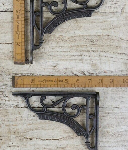Shelf Bracket J DUCKETT & SON Cast Antique Iron 175mm x 193mm