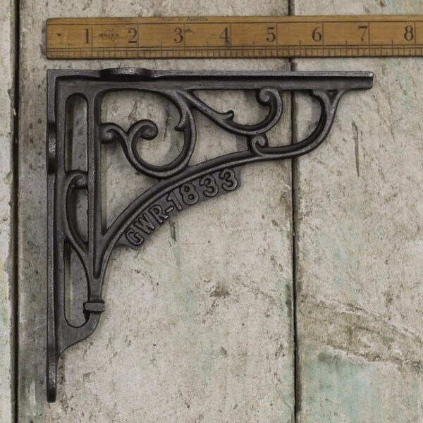 Shelf Bracket GWR 1833 Cast Antique Iron 178mm x 197mm