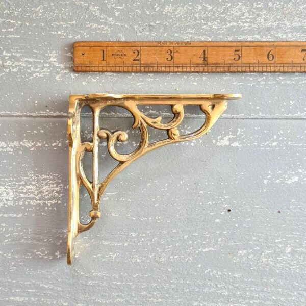 Shelf Bracket HERITAGE Solid Brass 125mm x 125mm